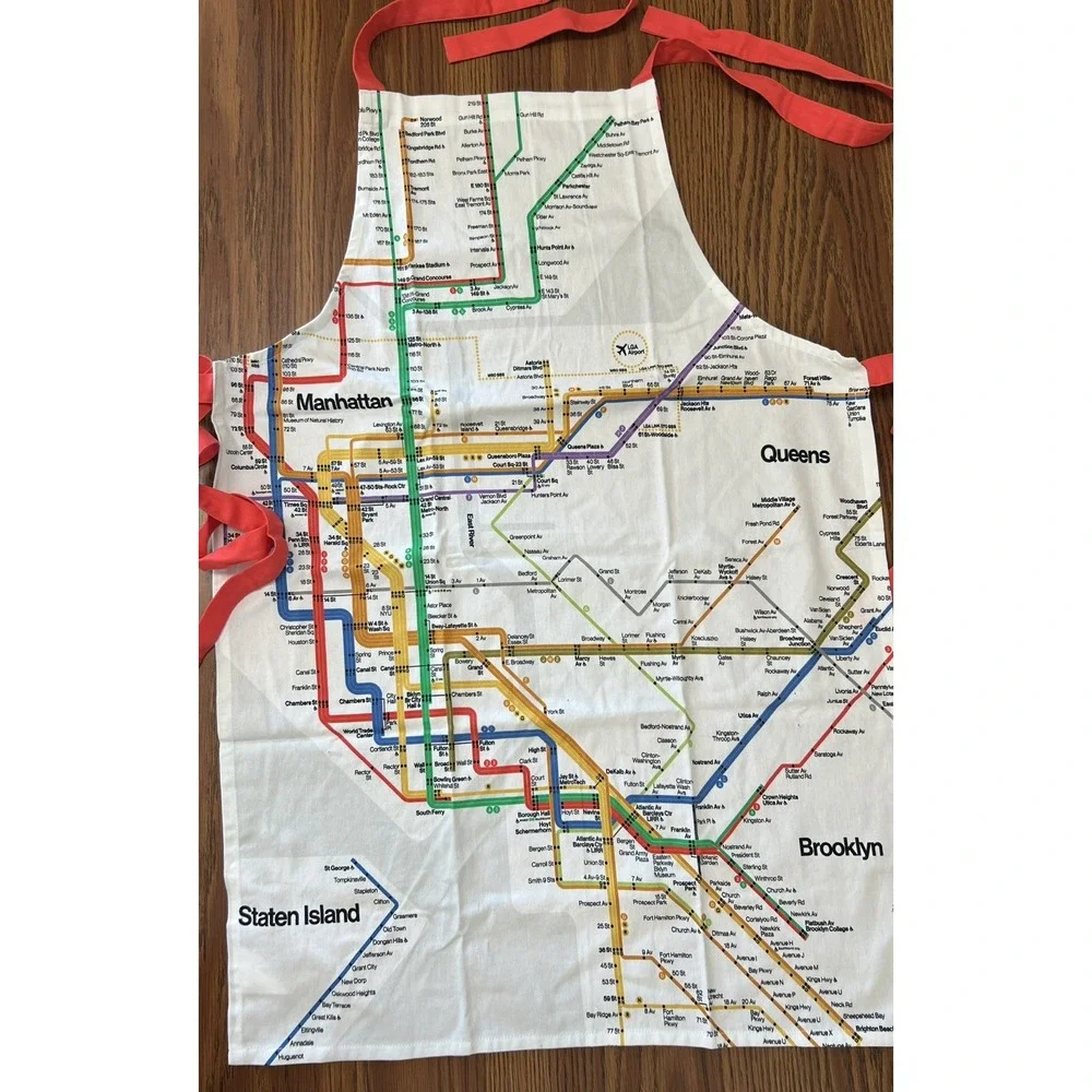 New‎ York City Subway Map APRON NWOT